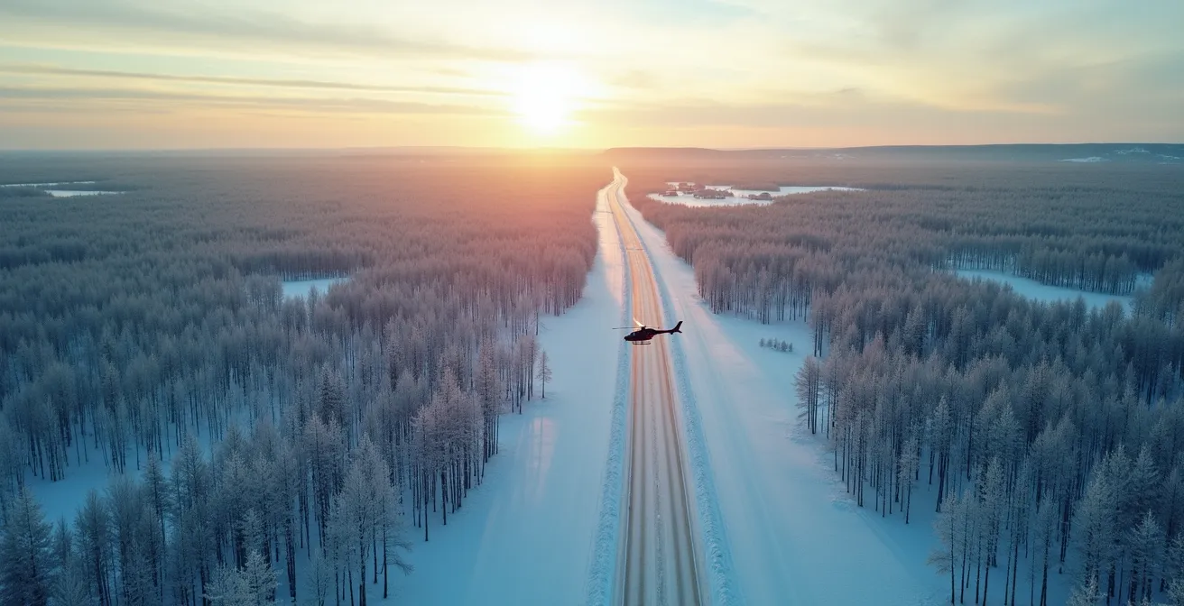 Vastitude des déserts médicaux canadiens avec un patient isolé en région nordique