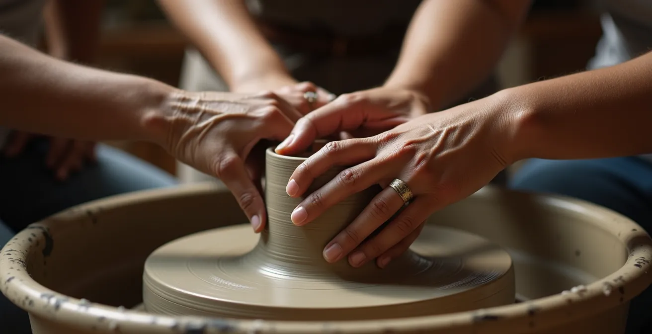 Groupe mixte d'expatriés et Canadiens participant à une activité de groupe